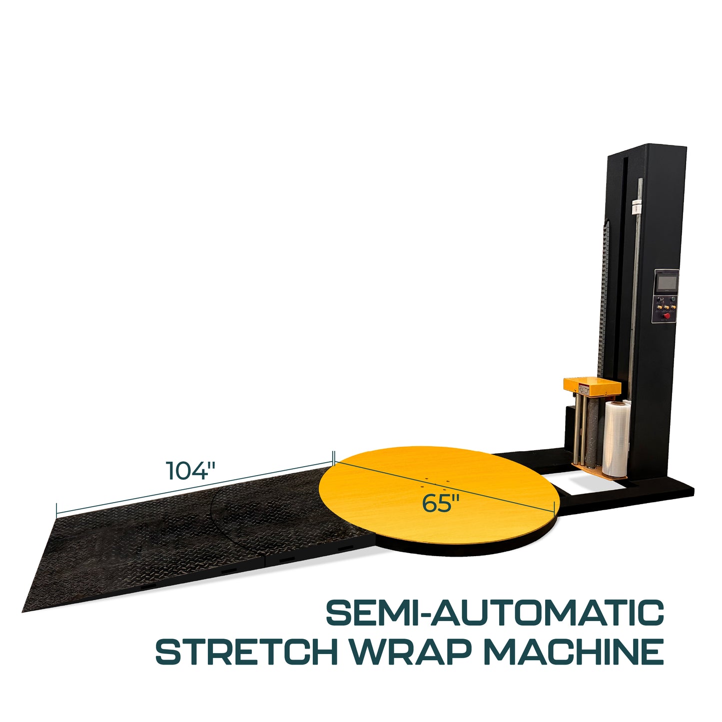 High-Performance Pallet Stretch Wrapper with Extended Ramp | Efficient, Reliable, User-Friendly