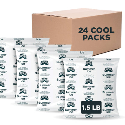 Pallet of 1,200 Gel Ice Packs | 1.5 lb Each | 24 per Case, 50 Cases