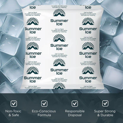 Pallet of 1,200 Pre-Frozen Gel Ice Packs | 1.5 lb Each | 24 per Case, 50 Cases