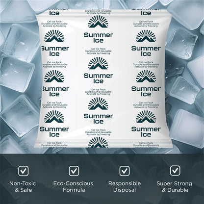 Pallet of 1,800 Pre-Frozen Gel Ice Packs | 1 lb Each | 36 per Case, 50 Cases