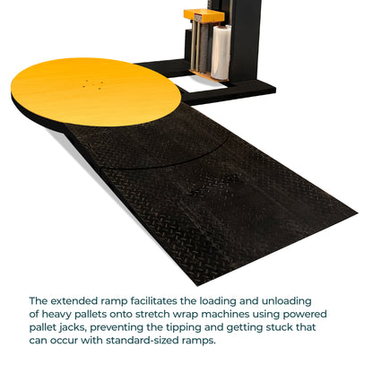 High-Performance Pallet Stretch Wrapper with Extended Ramp | Efficient, Reliable, User-Friendly